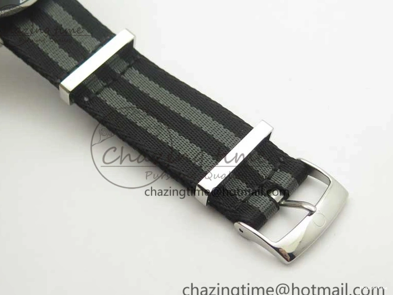 0107 2018 Seamaster Diver 300M VSF Best Edition Black Ceramic Dial on Black Gray Nato Strap A Unique 8057